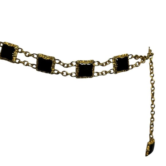 Vintage 80's gold chain belt - Picture 8 of 10